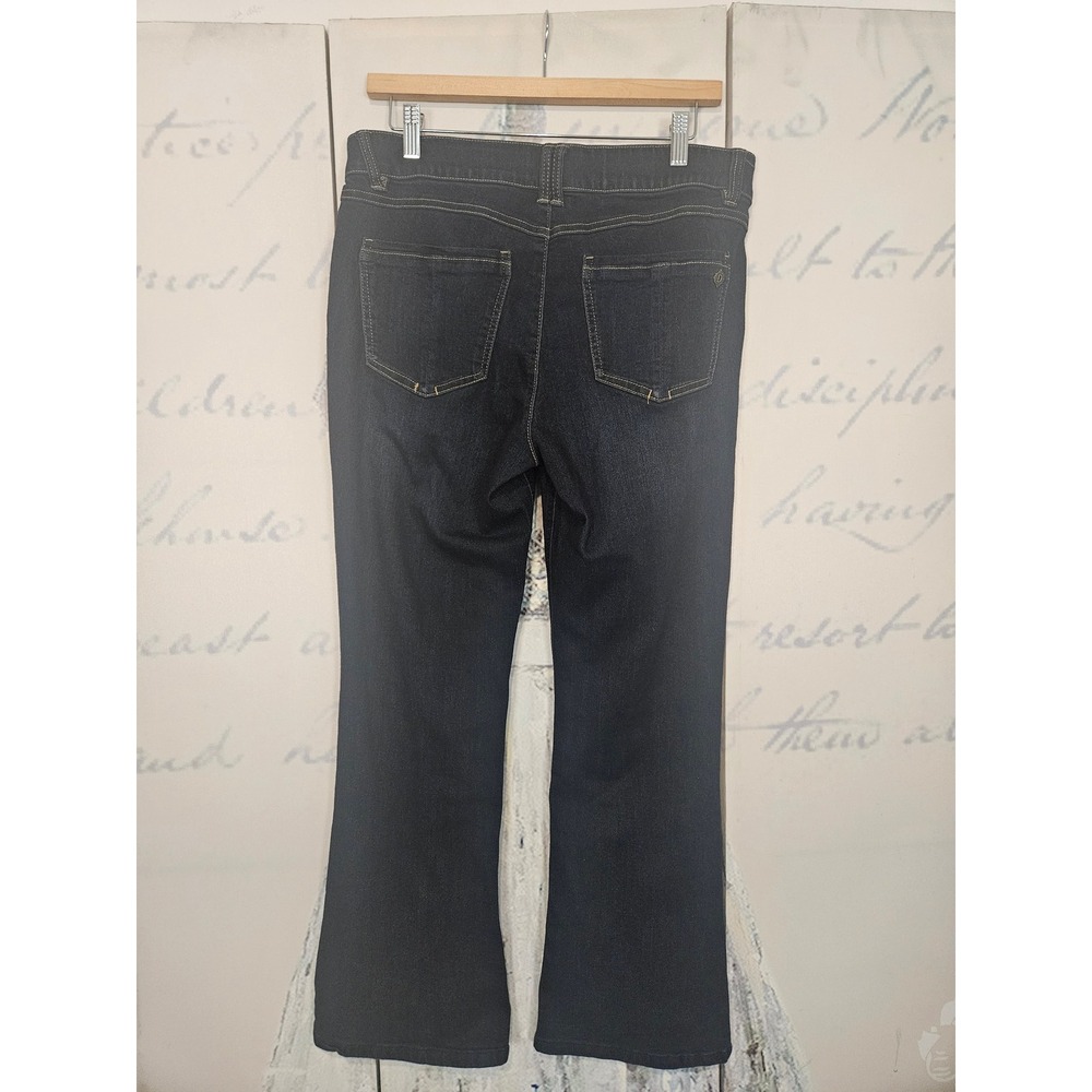 Democracy Ab Solution Itty Bitty Boot Jeans 12P Dark Indigo NEW - Picture 2 of 11